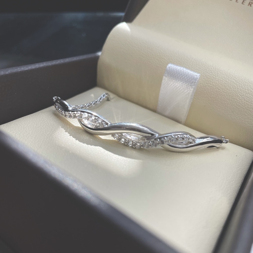 🎁✨Diamond Sterling Silver Bracelet